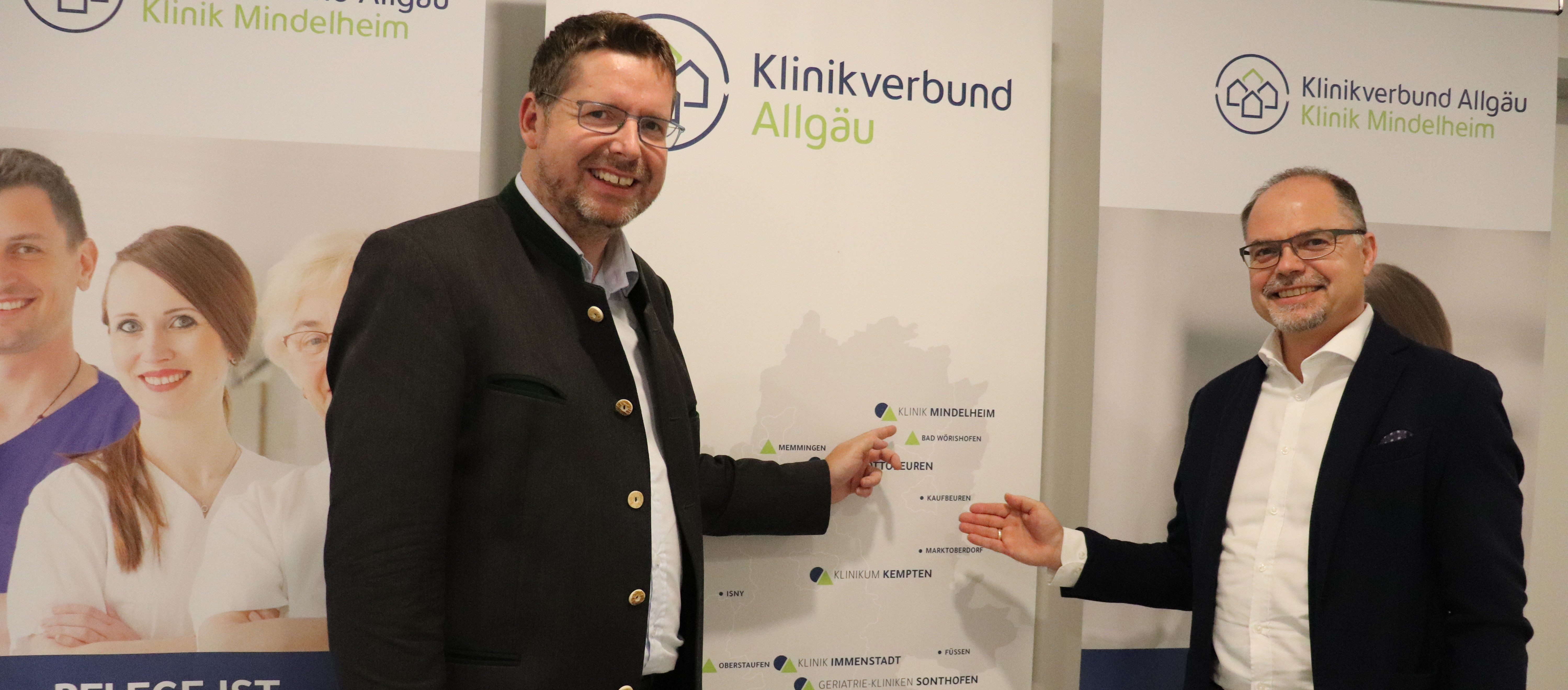 Mit dem Geschäftsführer der Kliniken Mindelheim und Ottobeuren Florian Glück sprach Stephan Stracke über die Digitalisierung der klinikinternen Prozesse und den Fachkräftemangel im Bereich der Ärzte und der Pflege.